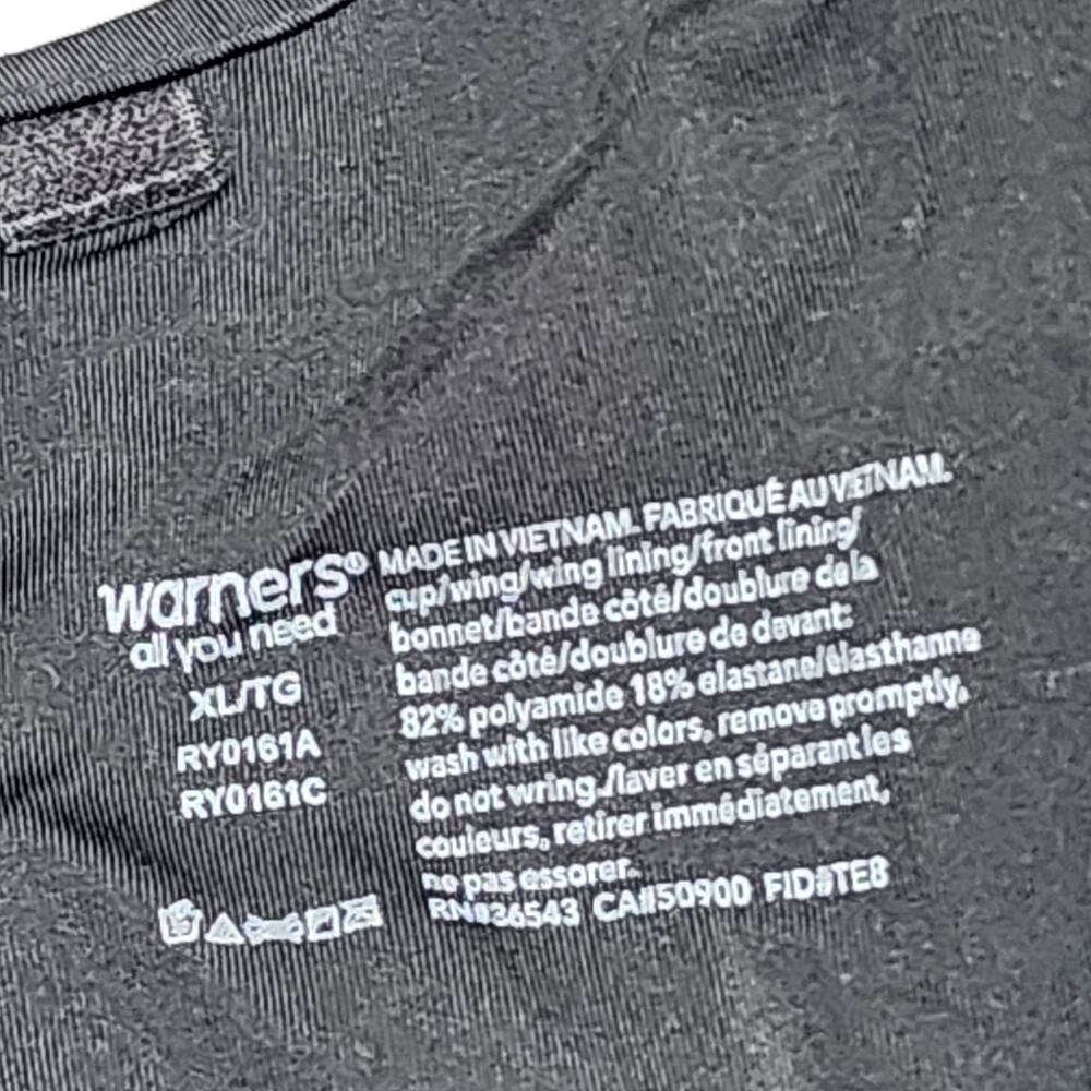 Warners Strapless Bra XL Easy Does It Easy Size Lightly Lined Wireless RY0161A - Picture 4 of 9